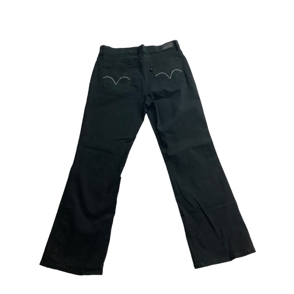 Levi’s 512 Jeans Sz 12 Perfect Slimming Bootcut Black - Picture 2 of 9